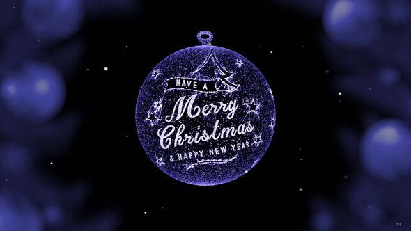 Videohive Christmas Balls with Badge Titles template preview