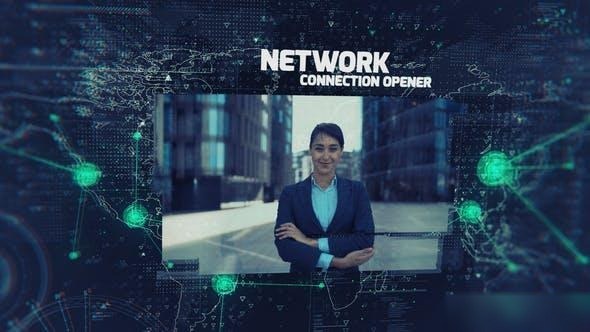 Videohive Network Connection Opener Openers template preview