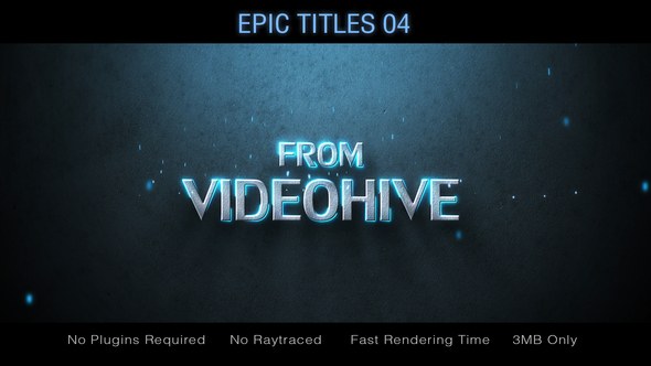 Videohive  Epic Titles 04 Titles template preview