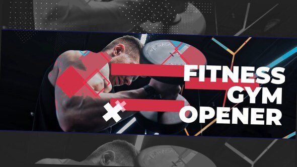Fitness Gym Promo Premiere Pro template preview