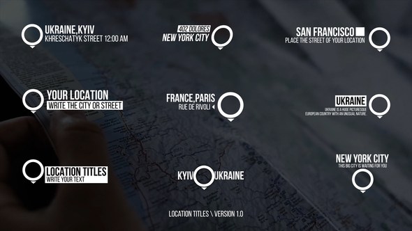 Videohive Location Titles | After Effects 48334451 Titles template preview