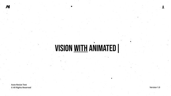 Videohive Auto - Resize Titles | After Effects Titles template preview