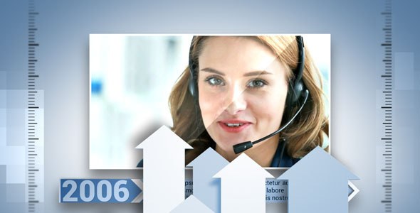 Videohive Corporate Timeline 4884782 Video Displays template preview