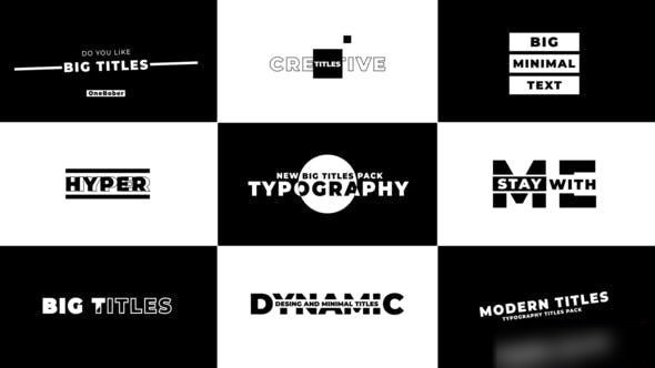 Videohive Big Titles 2.0 | After Effects 39655261 Titles template preview
