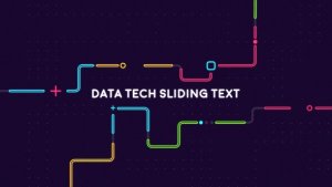 Videohive Data Tech Sliding Text Titles template preview