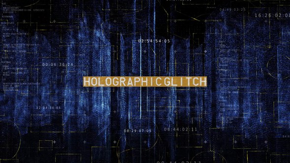 Videohive Holographic City Opener Titles template preview