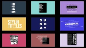 Videohive Stylish Titles 1.0 | After Effects Titles template preview