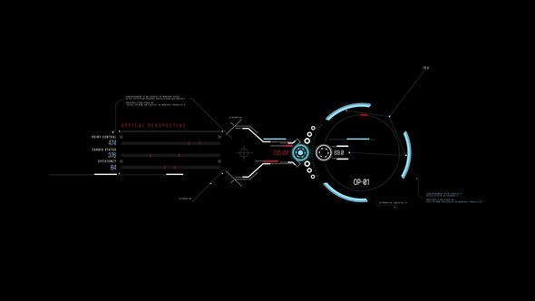 Videohive HUD Optical Perspective Infographics template preview