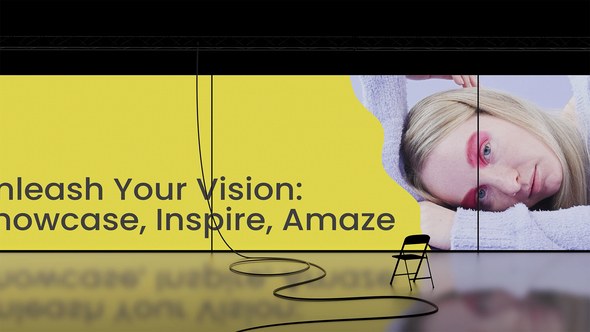 Videohive Big Curved Displays Mockup Video Displays template preview