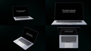 Videohive 4k laptop Mocup Alpha channel Product Promo template preview