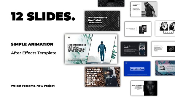 Videohive Typography Slides | After Effects 44512240 Titles template preview