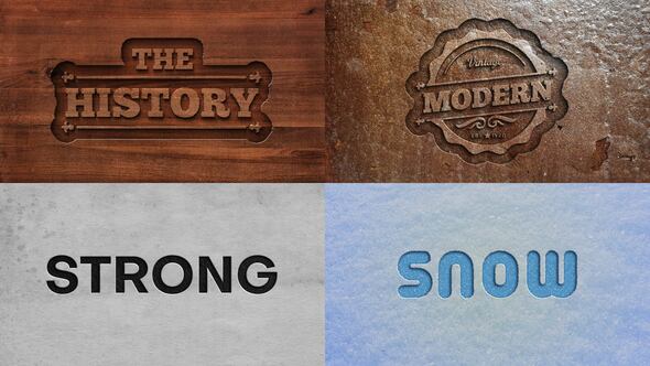 Videohive Text Effect - Cutout Style Titles template preview