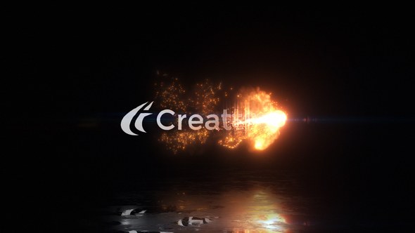Videohive Magical Fire Reveal Logo Stings template preview