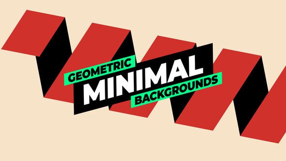 Videohive Geometric Minimal Backgrounds Elements template preview
