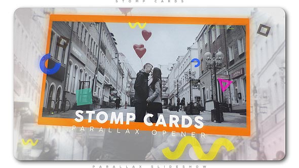Videohive Stomp Cards Parallax Opener Openers template preview