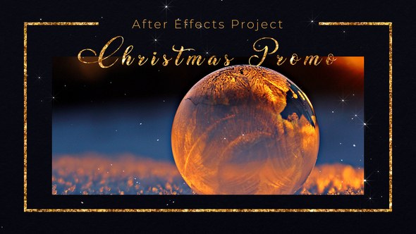 Merry Christmas Promo Video Displays template preview