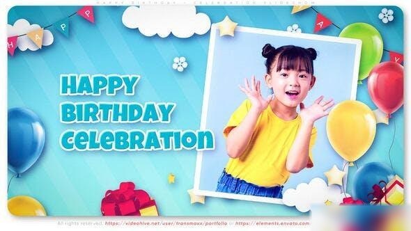 Videohive Happy Birthday - Celebration Slideshow Openers template preview