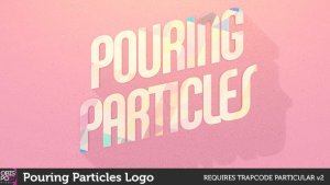 Videohive Pouring Particles Logo Stings template preview