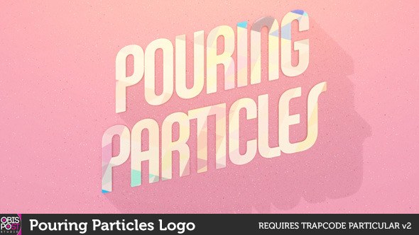 Videohive Pouring Particles Logo Stings template preview