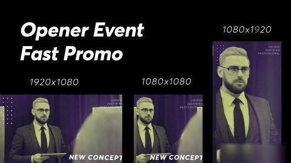 Videohive Short Event Promo Openers template preview