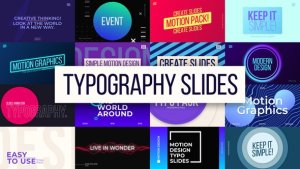 Typography MOGRTs Premiere Pro template preview