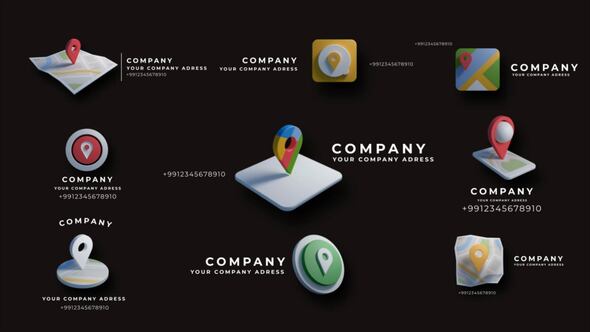 Videohive Location Titles Titles template preview