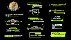 Videohive Modern Displacement Titles Elements template preview