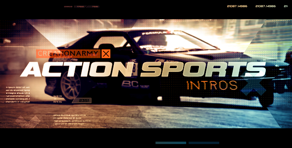 Videohive Action Sports Intro Openers template preview