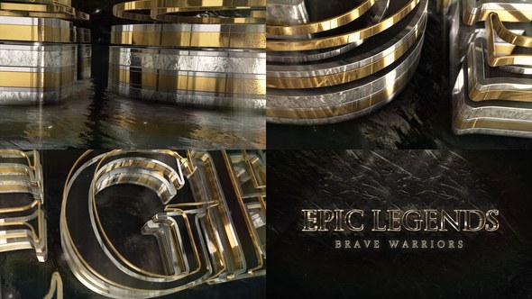 Videohive Epic Gold Silver Logo Logo Stings template preview