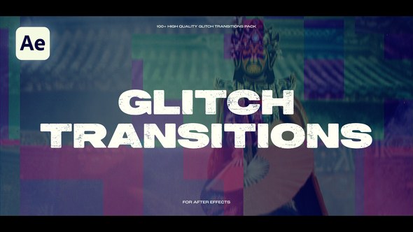 Videohive Glitch Transitions 58560964 Elements template preview