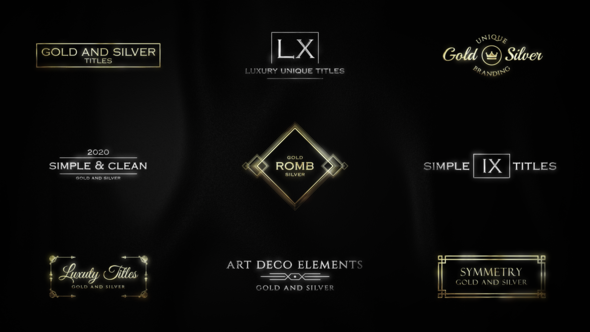 Videohive Luxury Titles Gold & Silver | AE Titles template preview