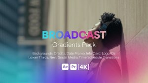 Videohive Broadcast Gradients Pack Broadcast-packages template preview