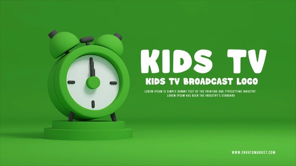 Videohive Kids Clock Logo Logo Stings template preview