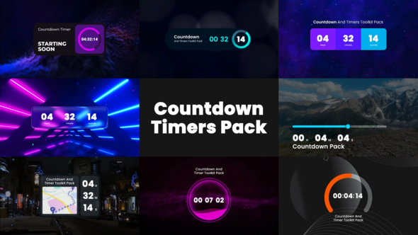 Videohive Countdown Timers 59018040 Video Displays template preview