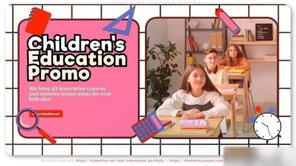 Videohive ChildrenвЂ™s Education Promo Openers template preview