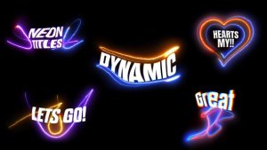 Videohive Neon Text Animation 49698146 Titles template preview