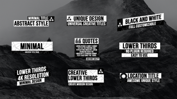 Videohive Lower Thirds | AE 44760513 Elements template preview