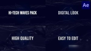 Videohive HiTech Waves Pack for After Effects Elements template preview