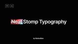 Videohive Neat - Stomp Typography Openers template preview