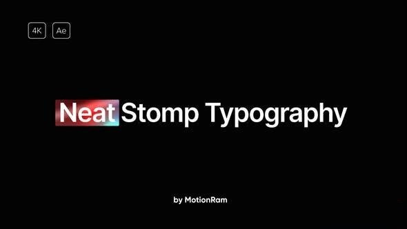 Videohive Neat - Stomp Typography Openers template preview