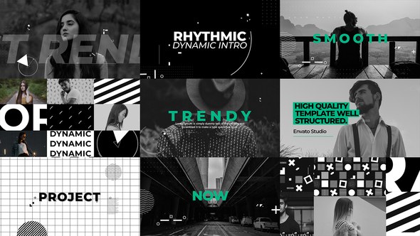 Videohive Rhythmic Dynamic Intro Openers template preview