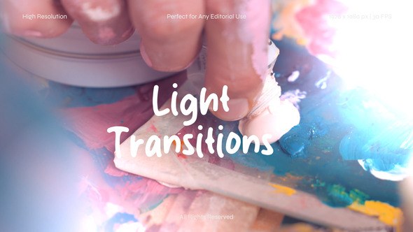 Videohive Light Transitions Pack for After Effects Elements template preview
