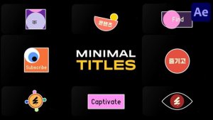 Videohive Minimal Titles | After Effects 58359912 Titles template preview