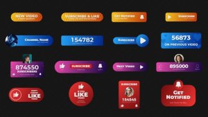 Videohive Social Titles Titles template preview