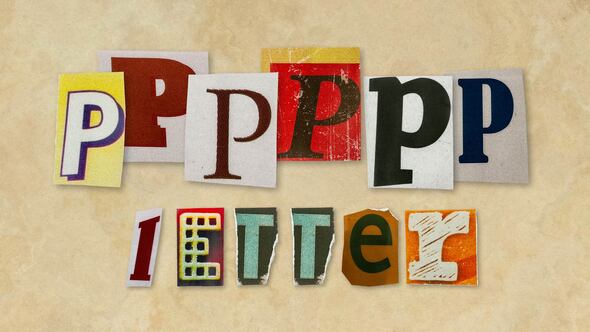 Videohive Ransom Letters - P Letters Elements template preview