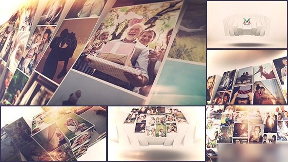 Videohive Photo Mosaic Slideshow 21428443 Video Displays template preview