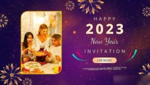 Videohive Golden Sparkle Happy New Year Slideshow Video Displays template preview