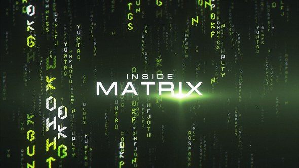 Videohive Inside Matrix Titles template preview
