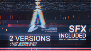 The Ultimate Glitch Logo Intro V2 | Fatal Error Video Displays template preview