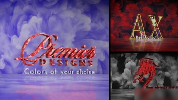 Videohive Colors Smoke Ink Gas Logo and Text Logo Stings template preview